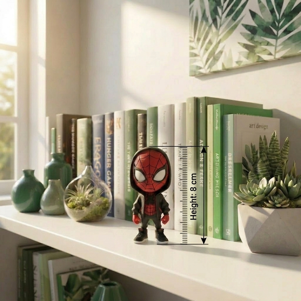 Spider Man Miles Morales Hooded Chibi Figurine