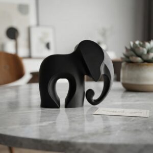 Minimalist Modern Elephant Sculpture