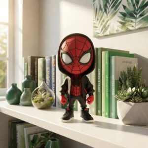Spider Man Miles Morales Hooded Chibi Figurine