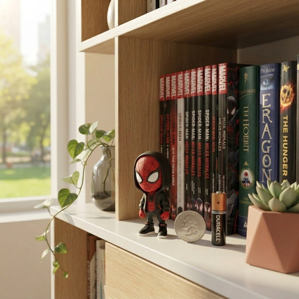 Spider Man Miles Morales Hooded Chibi Figurine - Image 2