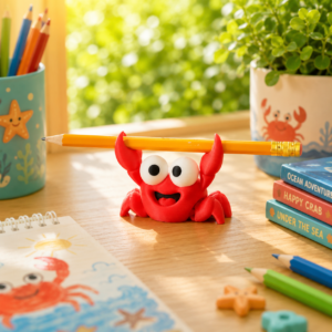 Happy Crab Pen & Pencil Holder