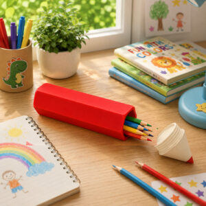 Crayon Container & Screw-Top Pencil Case