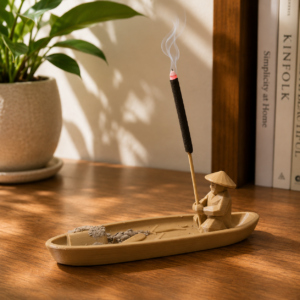 Fisherman Boat Incense Burner & Ash Catcher