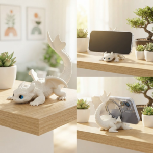 Dragon Phone Holder Figurine