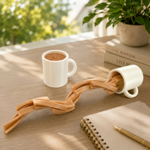 Spilled Coffee Articulated Fidget Toy & Desk Setup Set