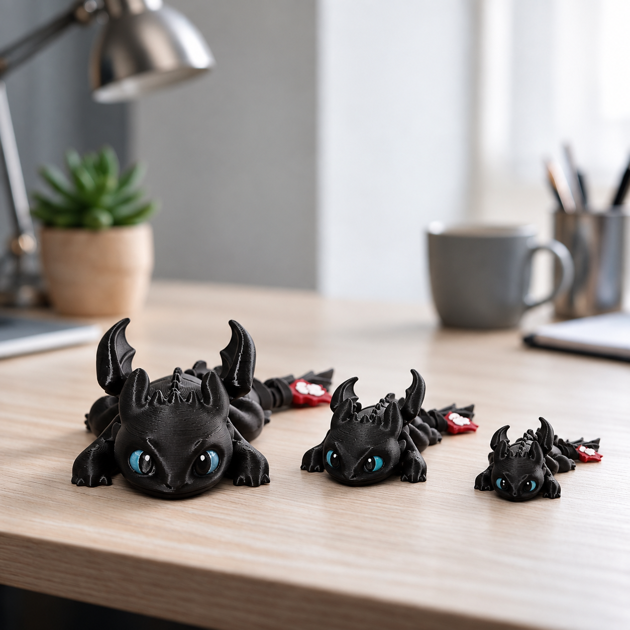 Flexi Night Fury & Light Fury Dragons