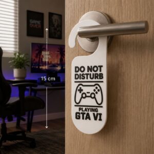 "Do Not Disturb - Playing GTA VI" Door Hanger